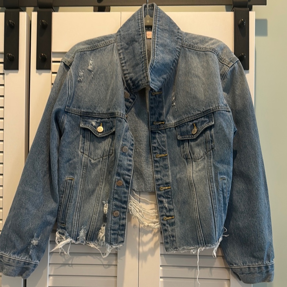 Pink Lily Light Blue Denim Jacket